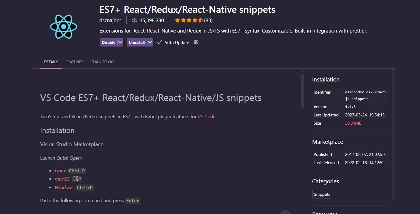 React